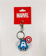 MS KEY CHAINROUND/CAPTAIN AMERICA