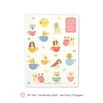 สมุด Monthly Planner 2020 A6 - Tea party of puppies