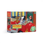eeboo Red Fire Truck 20 Pc Big Puzzle จิ๊กซอว์รูปรถดับเพลิงสีแดง