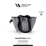 Shopping Bag ใบใหญ่ รุ่นผ้าจัมโบ้ สีดำ