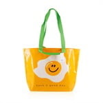 Shopping Bag ลาย happy a good day สีส้ม ขนาด 50x38cm. 