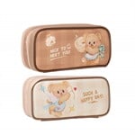 กระเป๋าดินสอ ลายButter Bear  ขนาด 230x65x115mm. (แบบสุ่ม ไม่สามารถเลือกแบบได้) จำนวน 1 ชิ้น 